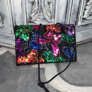 Vintage sequin clutch